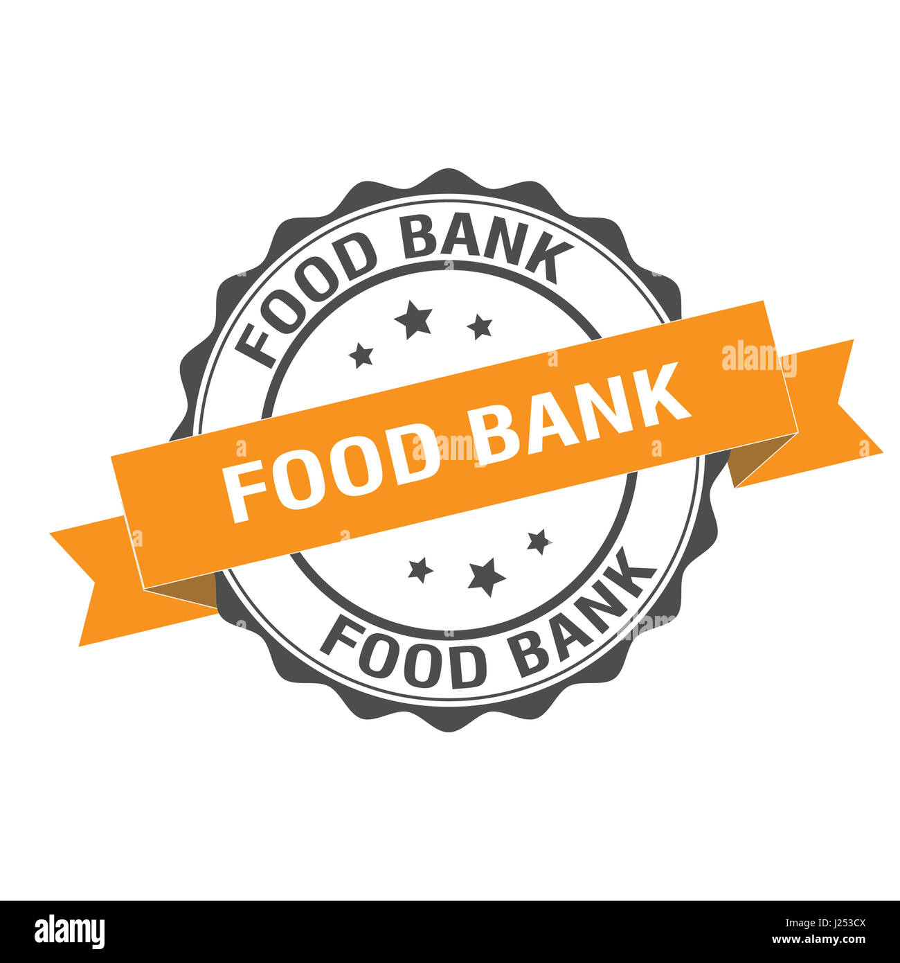 Food Bank illustrazione del timbro Foto Stock