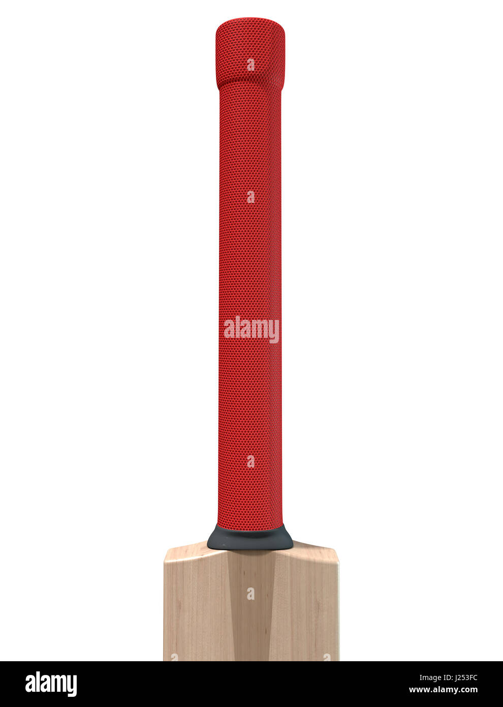 Un generico di cricket in legno bat isolato su un sfondo bianco - 3D render Foto Stock