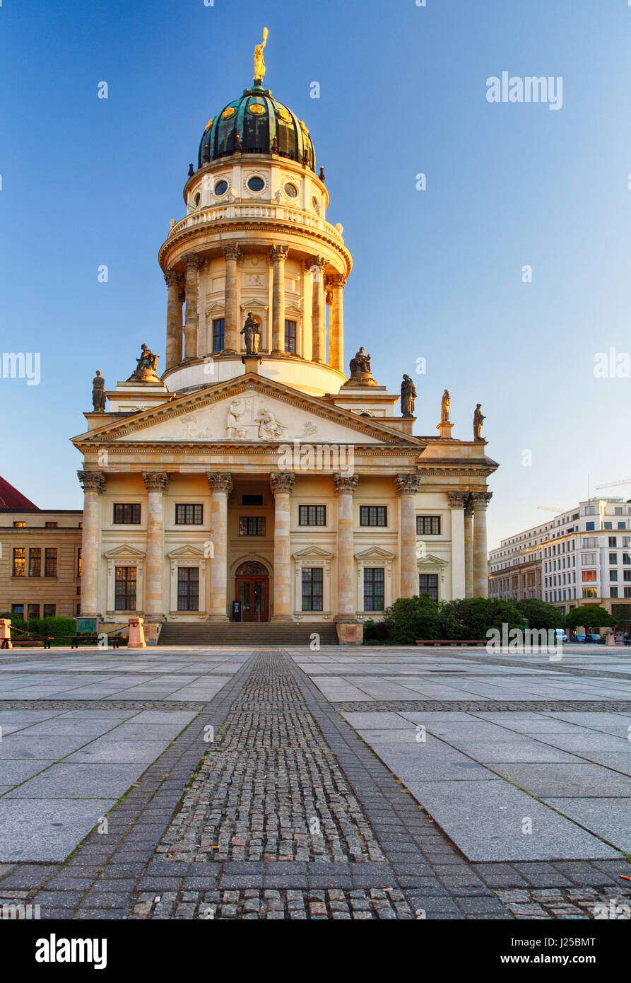 Una delle più belle piazze di Berlino, il Gendarmenmarkt, Foto Stock