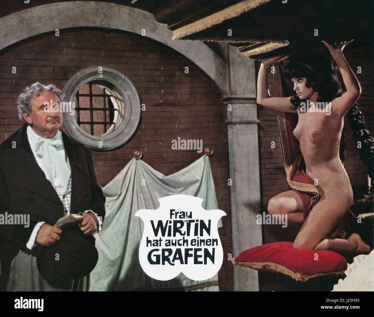 Frau Wirtin hat auch einen Grafen, Österreich/Frankreich/Deutschland 1968, Regie: Franz Antel, Darsteller: Gustav Knuth, Pascale Petit Foto Stock
