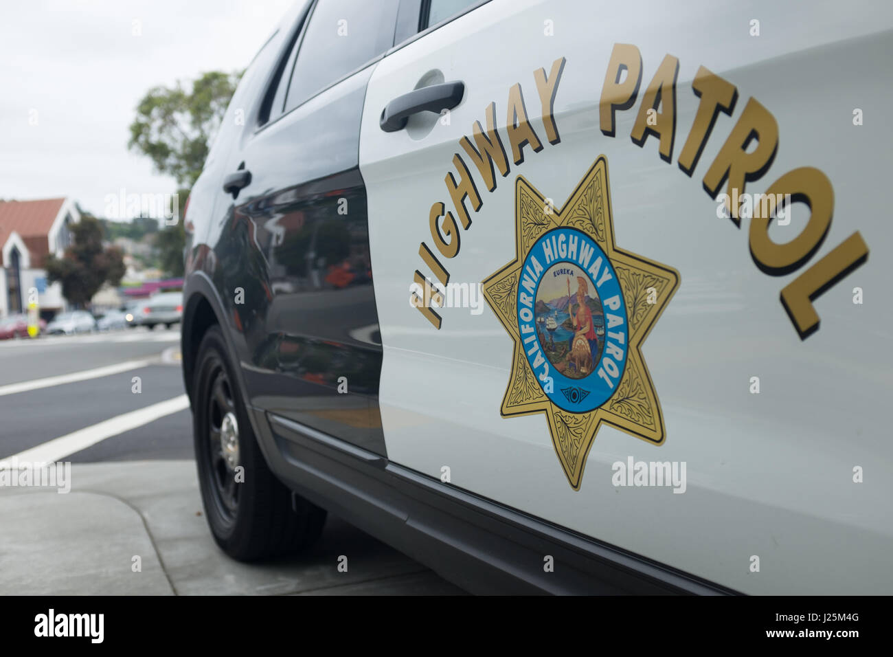 California Highway patrol veicolo Foto Stock