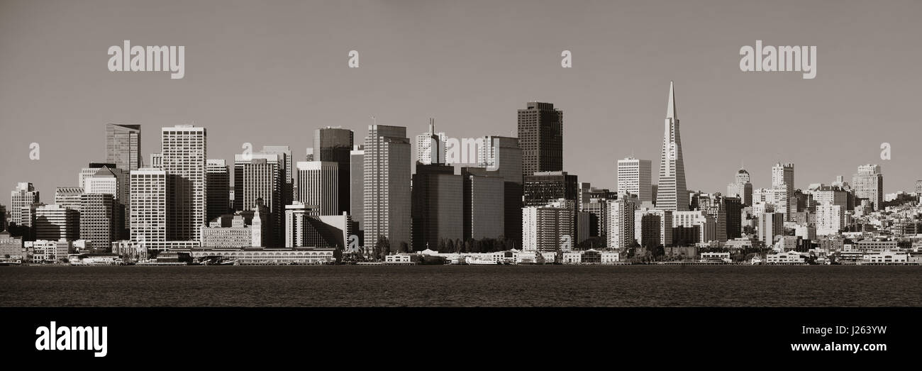 La città di San Francisco skyline panorama con architetture urbane. Foto Stock