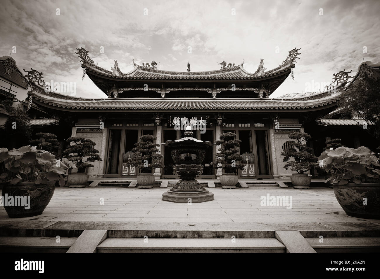 Il buddismo cinese tempio in Singapore Foto Stock