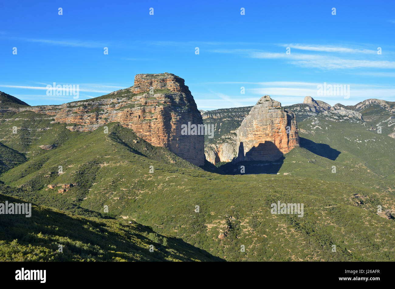 Gateway naturale Salto de Roldan in Aragona Foto Stock