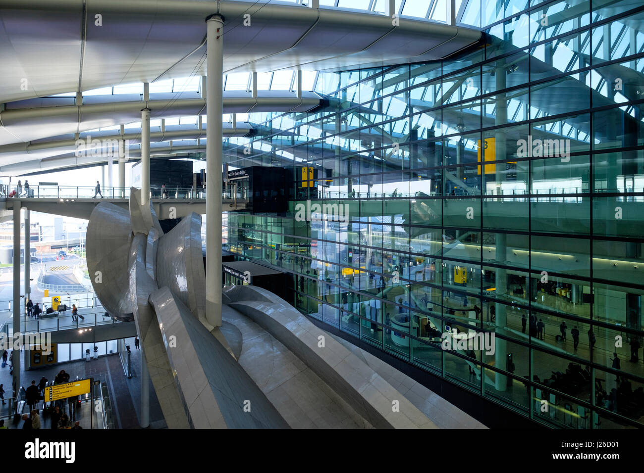 Aeroporto di Heathrow a Londra, Inghilterra, Regno Unito, Europa Foto Stock