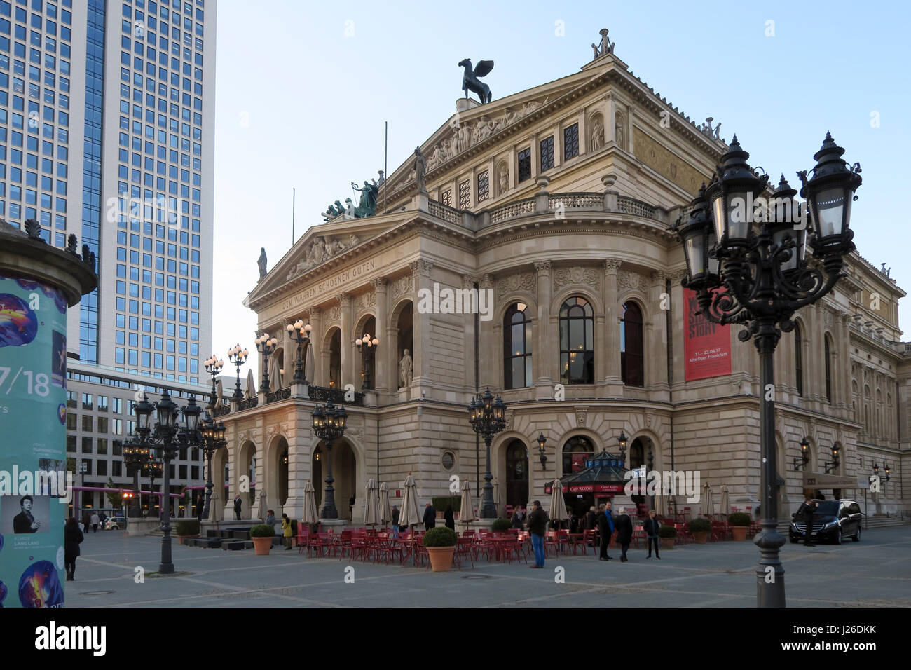 Opera House a Frankfurt am Main, Germania, Europa Foto Stock