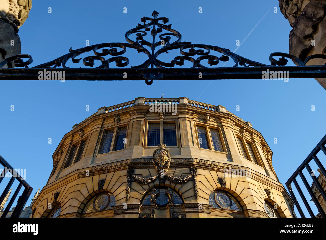 Il Sheldonian Theatre a Oxford, England, Regno Unito Foto Stock