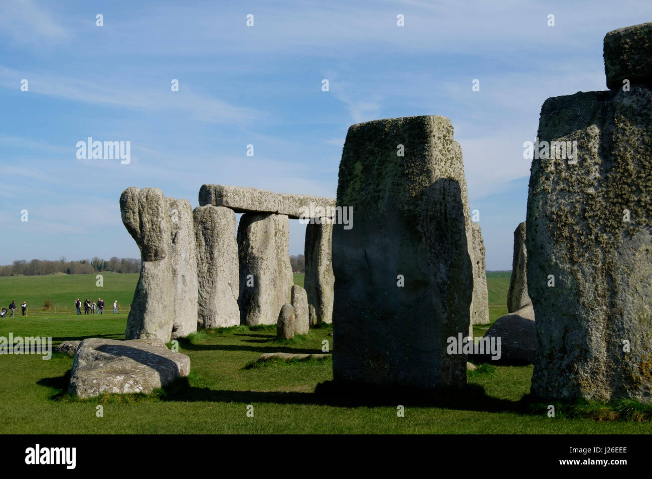 Stonehenge, Un Antico Monumento Di Pietra Preistorico Vicino a Salisbury, Regno Uno, So