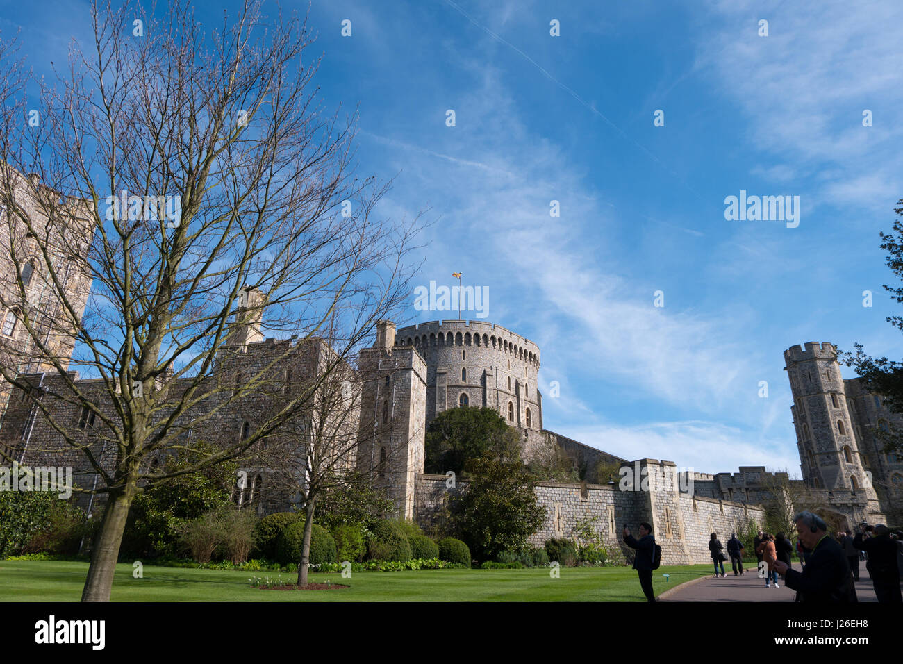 Il Castello di Windsor, Berkshire, Inghilterra, Regno Unito, Europa Foto Stock