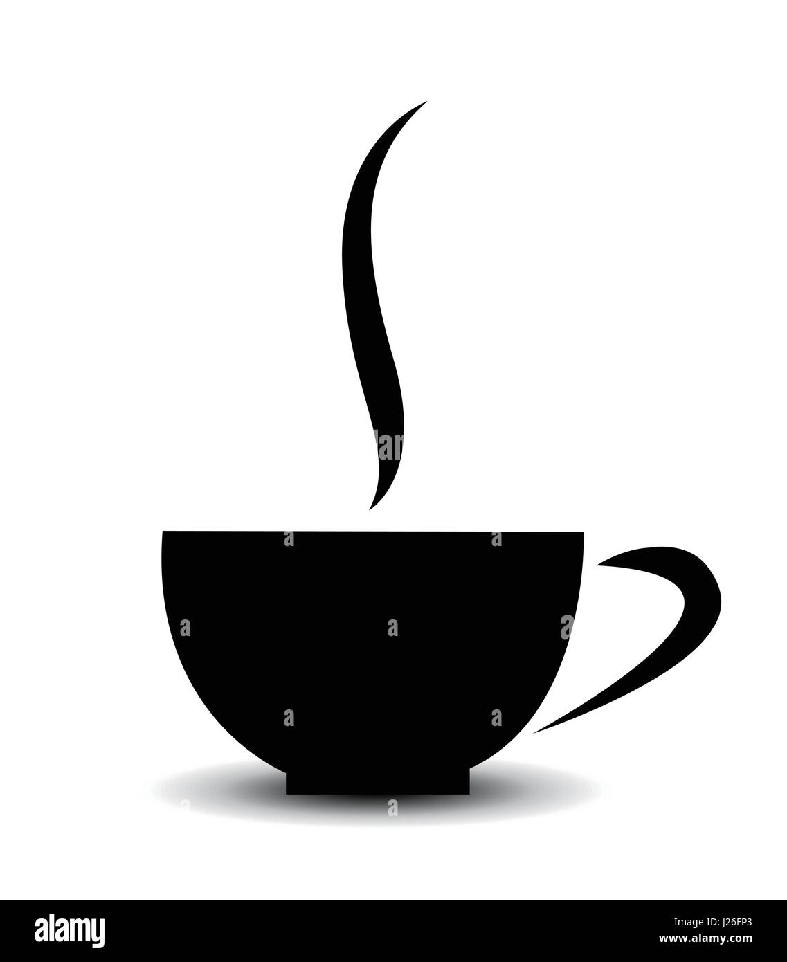 Icona del vettore della tazza di caffè Illustrazione Vettoriale