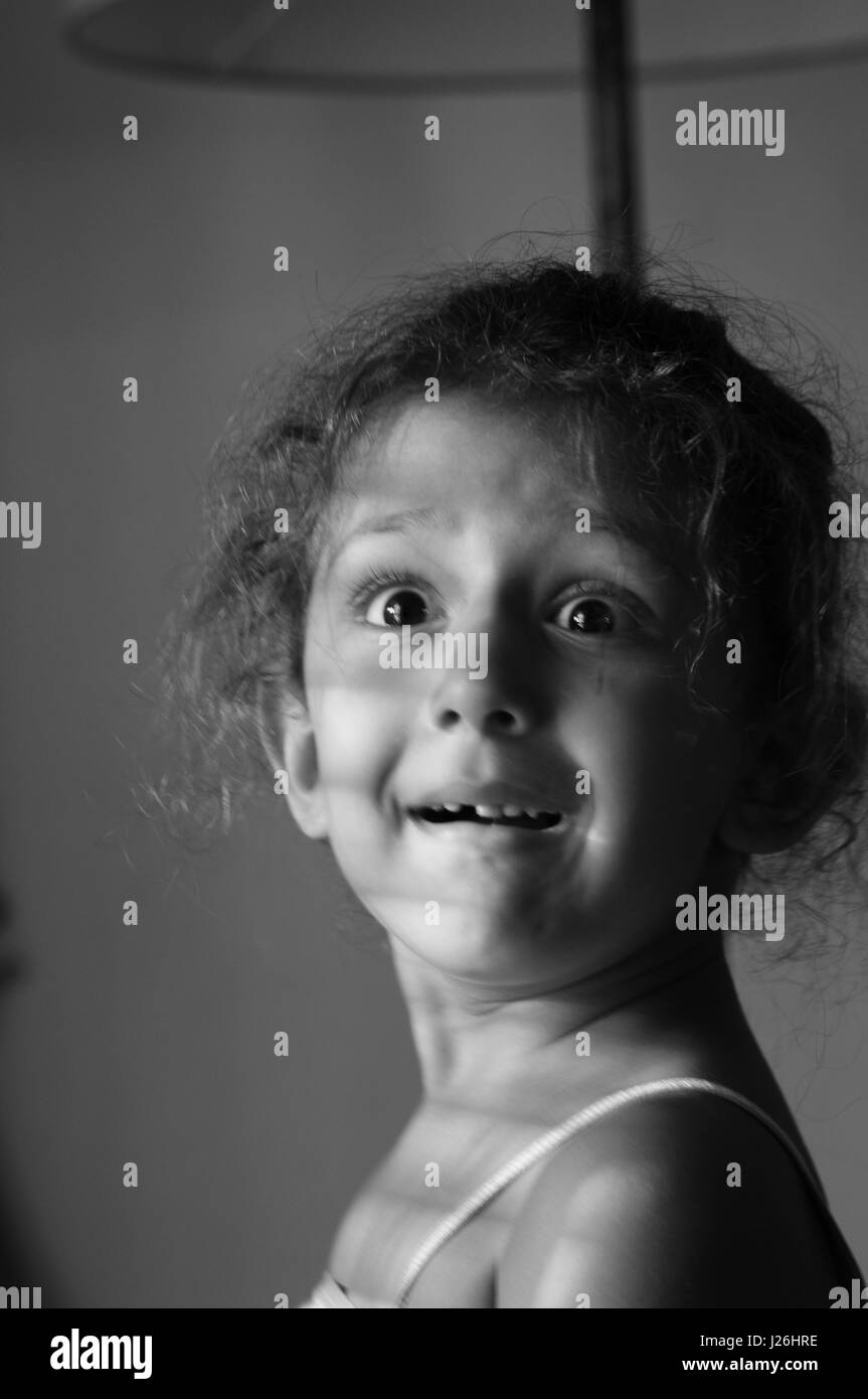 Mia figlia a 5 vecchia Foto Stock