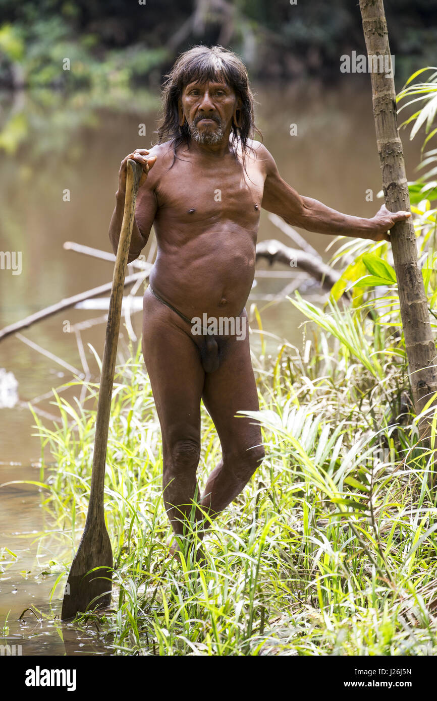 Huaorani persone Foto Stock