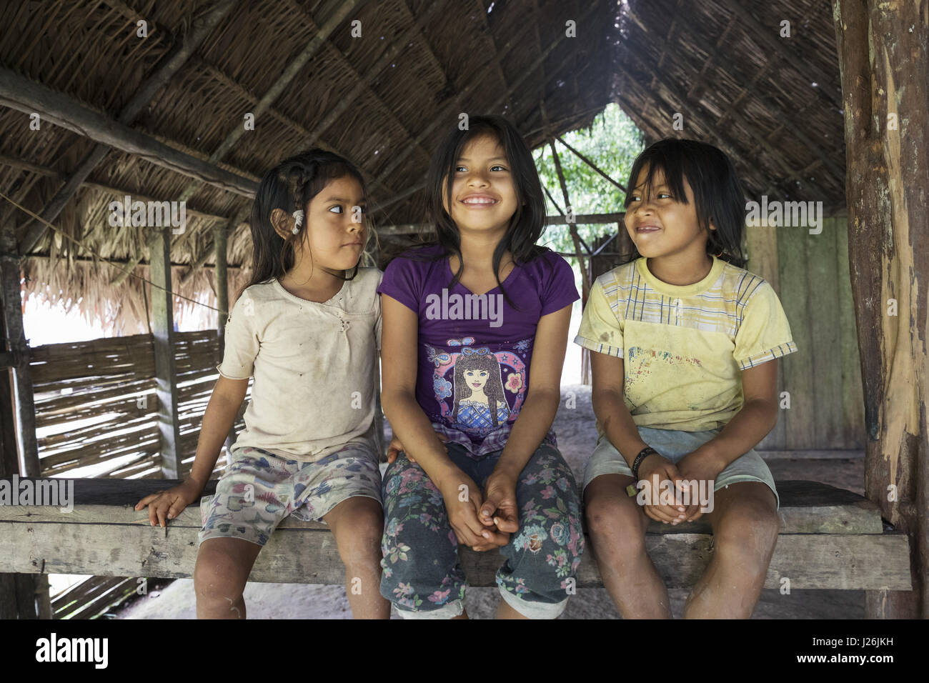 Huaorani persone Foto Stock