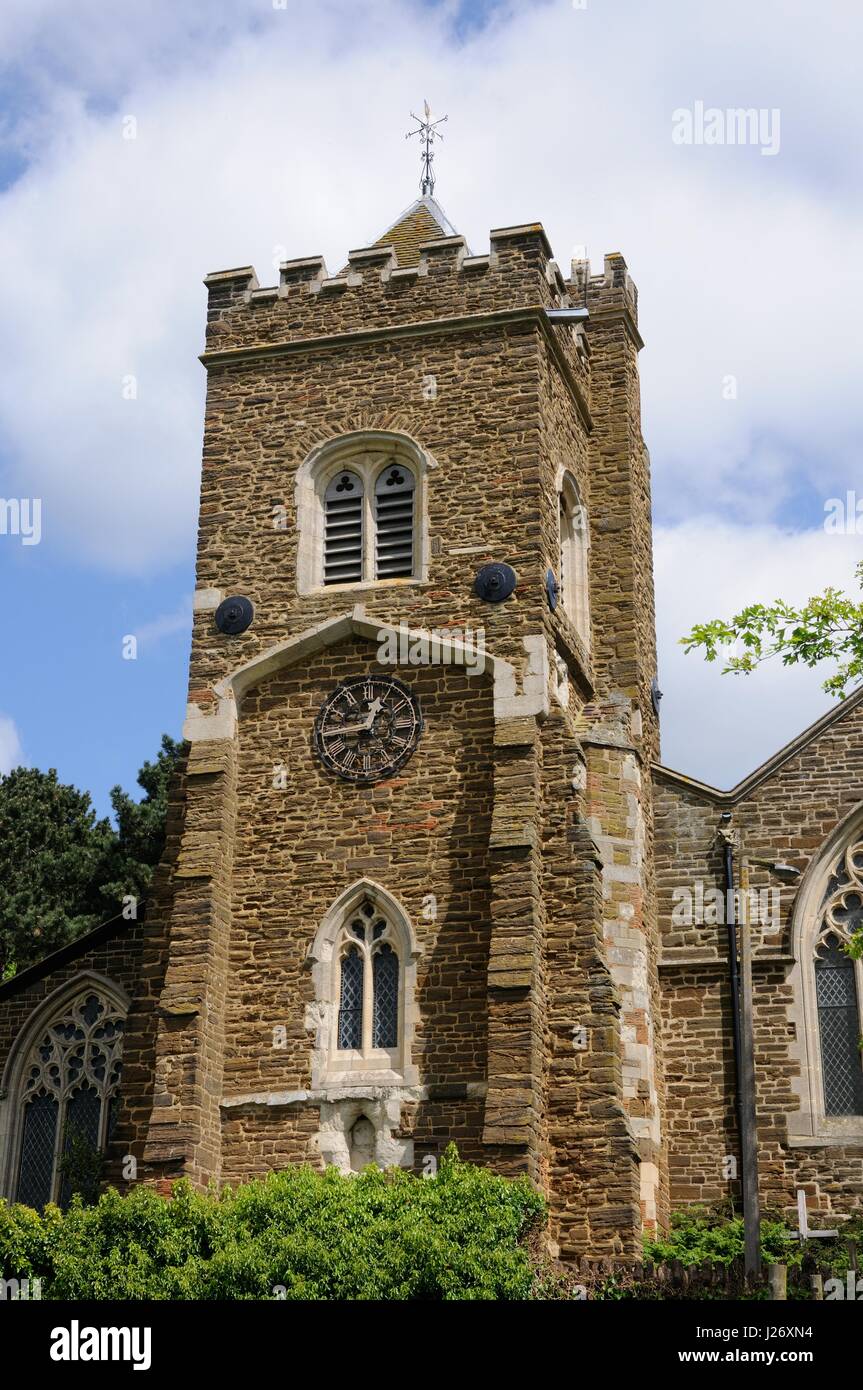Santa Maria Vergine Chiesa. Maulden, Bedfordshire,era principalmente ricostruito nel 1858-9 dall'architetto Benjamin Ferrey Foto Stock
