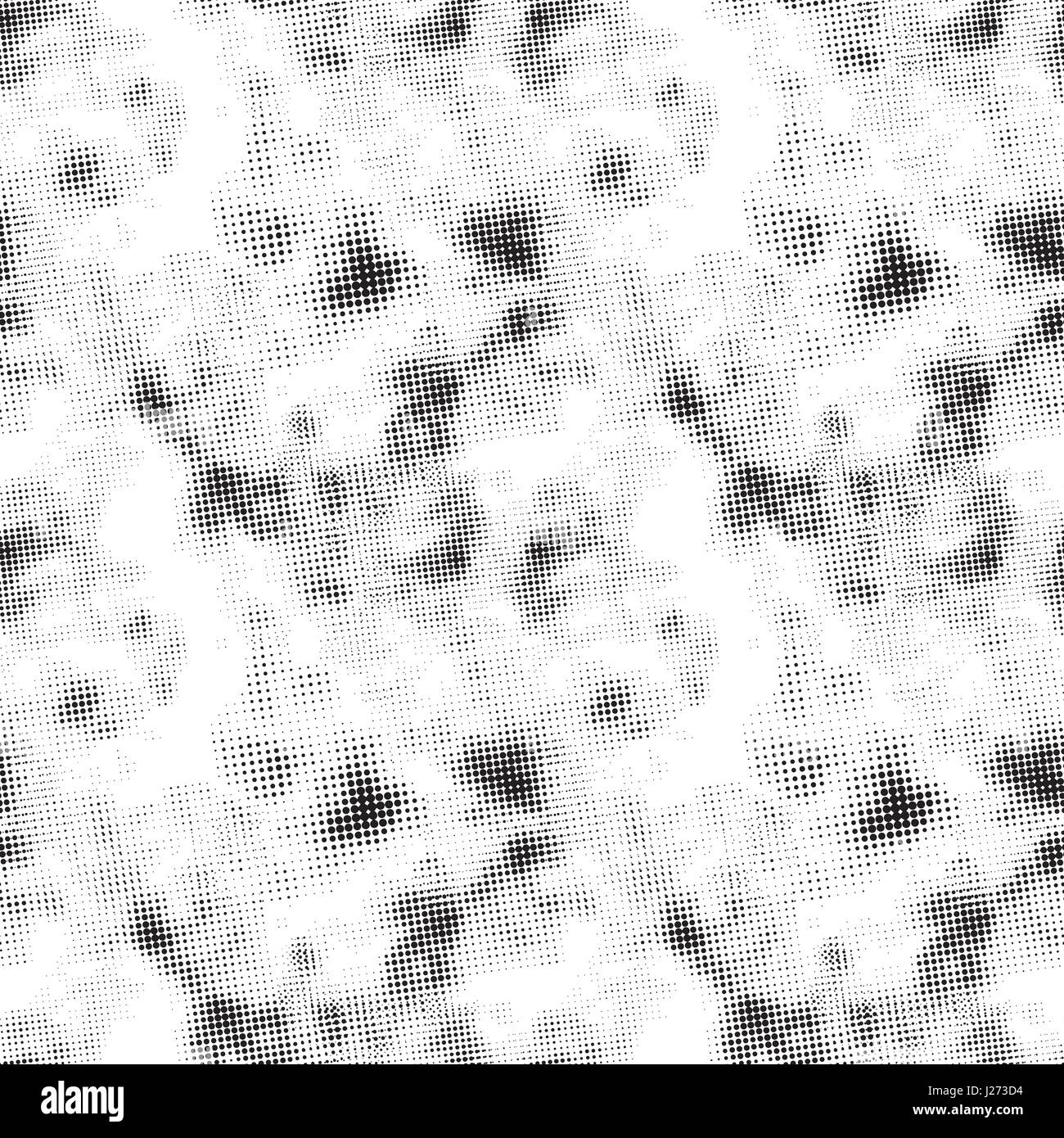 Vintage grunge halftone stampa inchiostro, modello senza giunture Illustrazione Vettoriale