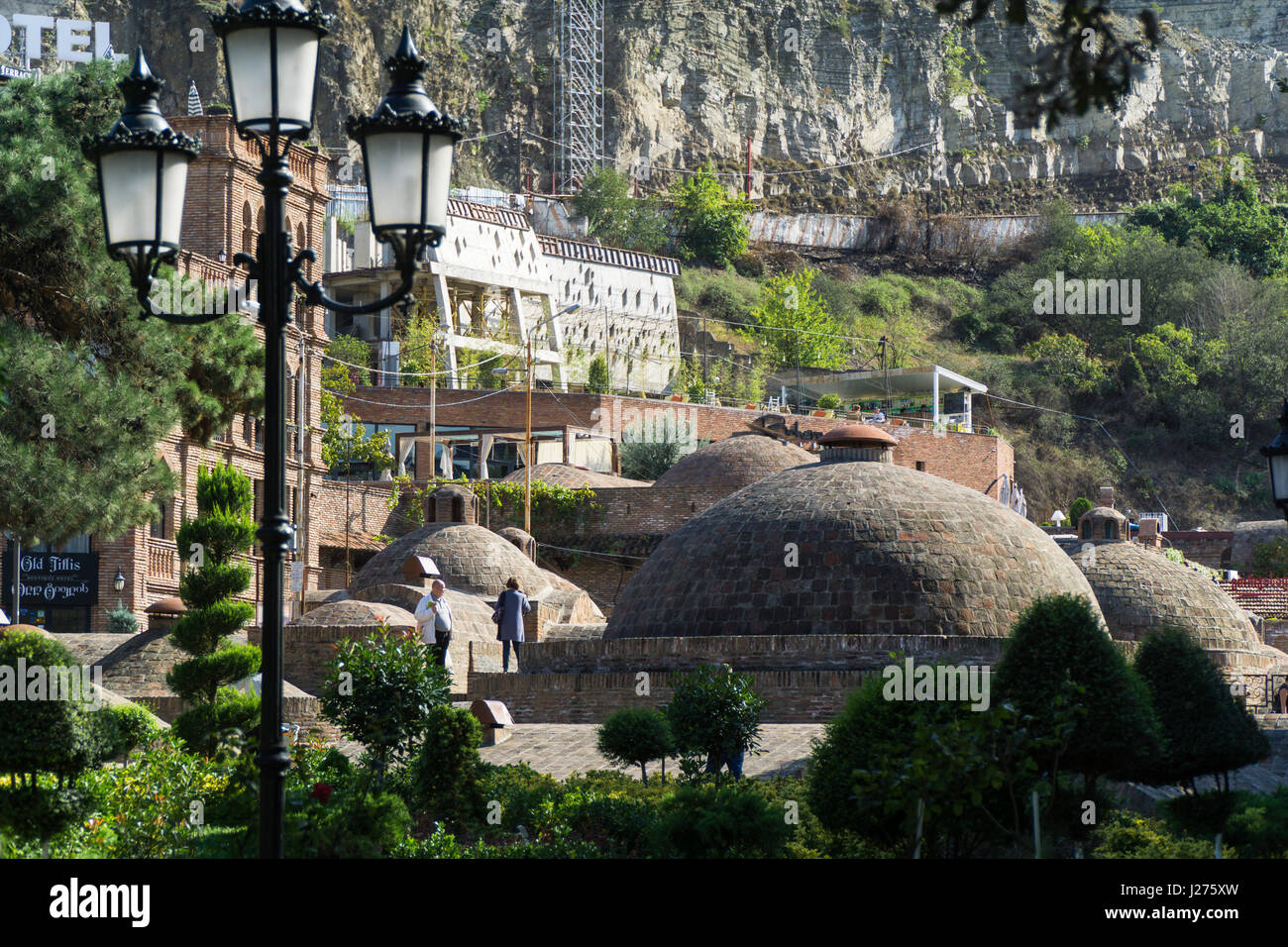 TBILISI, GEORGIA-Sep 25, 2016: quarto di bagni di zolfo nel centro della citta'. Foto Stock