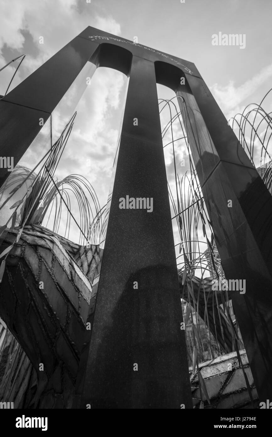 Il memoriale dell'olocausto, la Sinagoga di via Dohány, Budapest, Ungheria Foto Stock