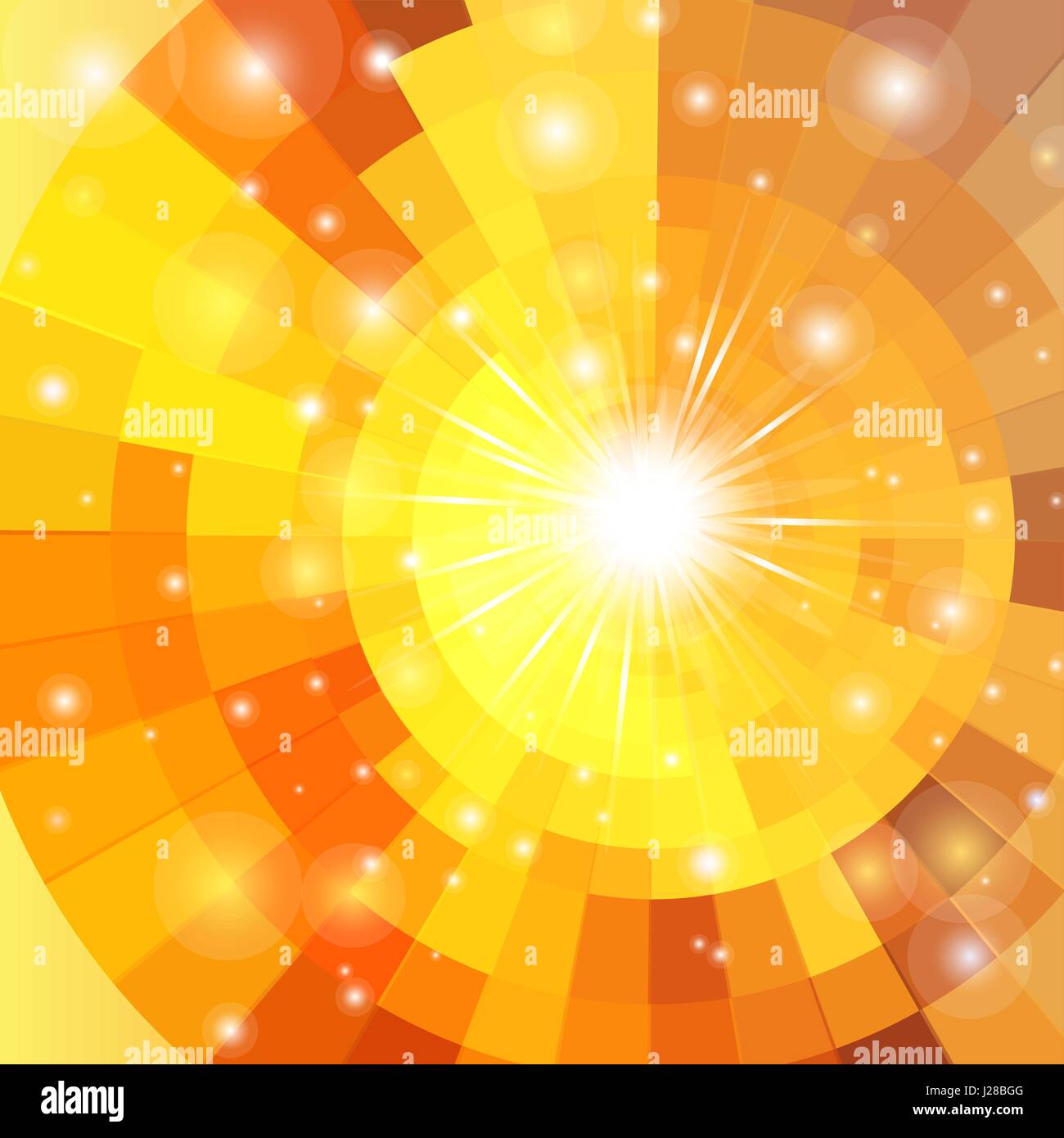 Abstract vettore cerchio di sunrise Illustrazione Vettoriale