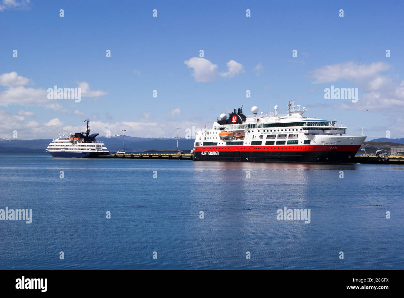 Argentina, alla fine del mondo nella città più meridionale: Ushuia, Canale Beagle Foto Stock