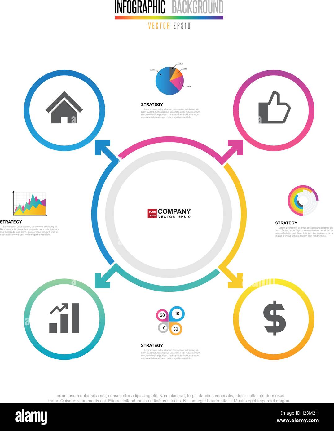 Infografico elemento di design .eps vettoriali10 Illustrazione Vettoriale