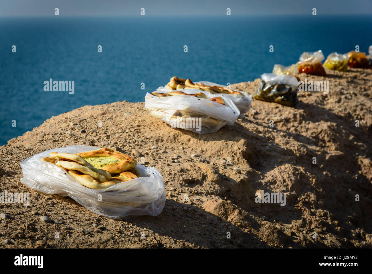 Giordania, Madaba Gouvernement, Mar Morto Foto Stock