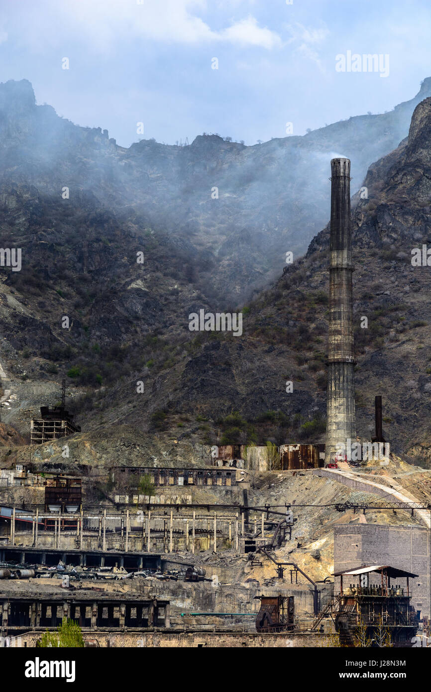 Armenia, Lori provincia, Alaverdi, Sanahin, la città industriale di Alaverdi è situato nella zona nord di Armenia. Importante è il mulino di rame della città Foto Stock