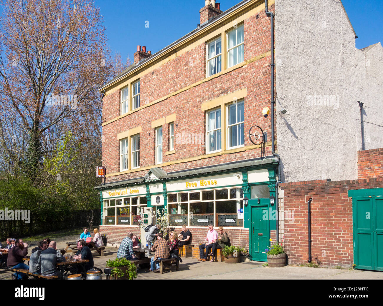 Il Cumberland Arms pub a Ouseburn Valley vicino a Byker, Newcastle upon Tyne. Regno Unito Foto Stock