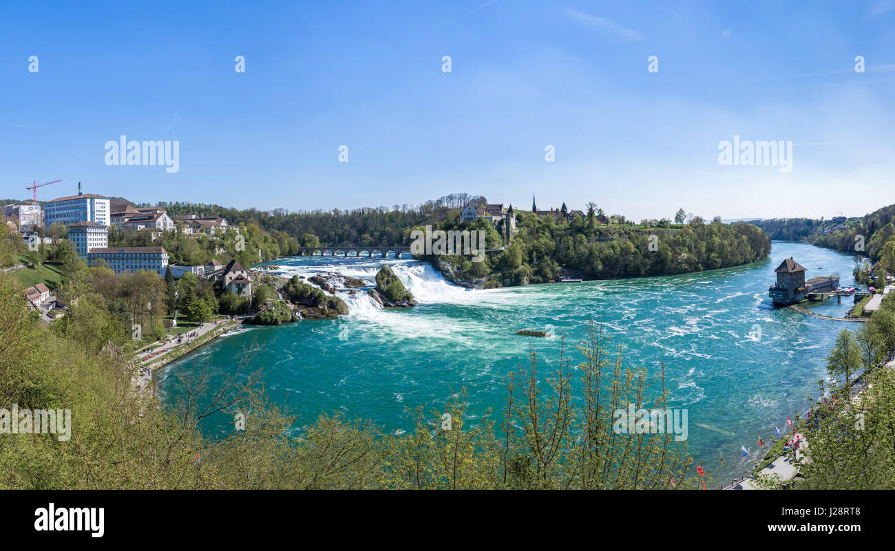 Cascate del Reno Panorama HDR Foto Stock