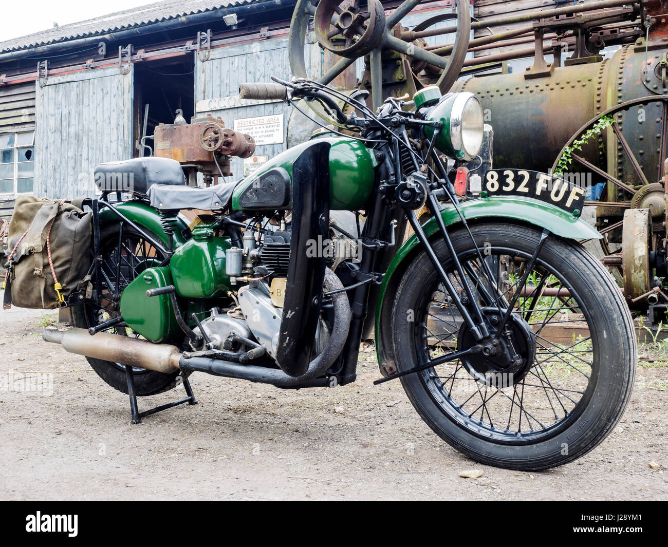 La BSA M20 è un motociclo britannico realizzato da Birmingham Small Arms Company (BSA) presso lo stabilimento di Small Heath, Birmingham, dal 1937 al 1955. Foto Stock