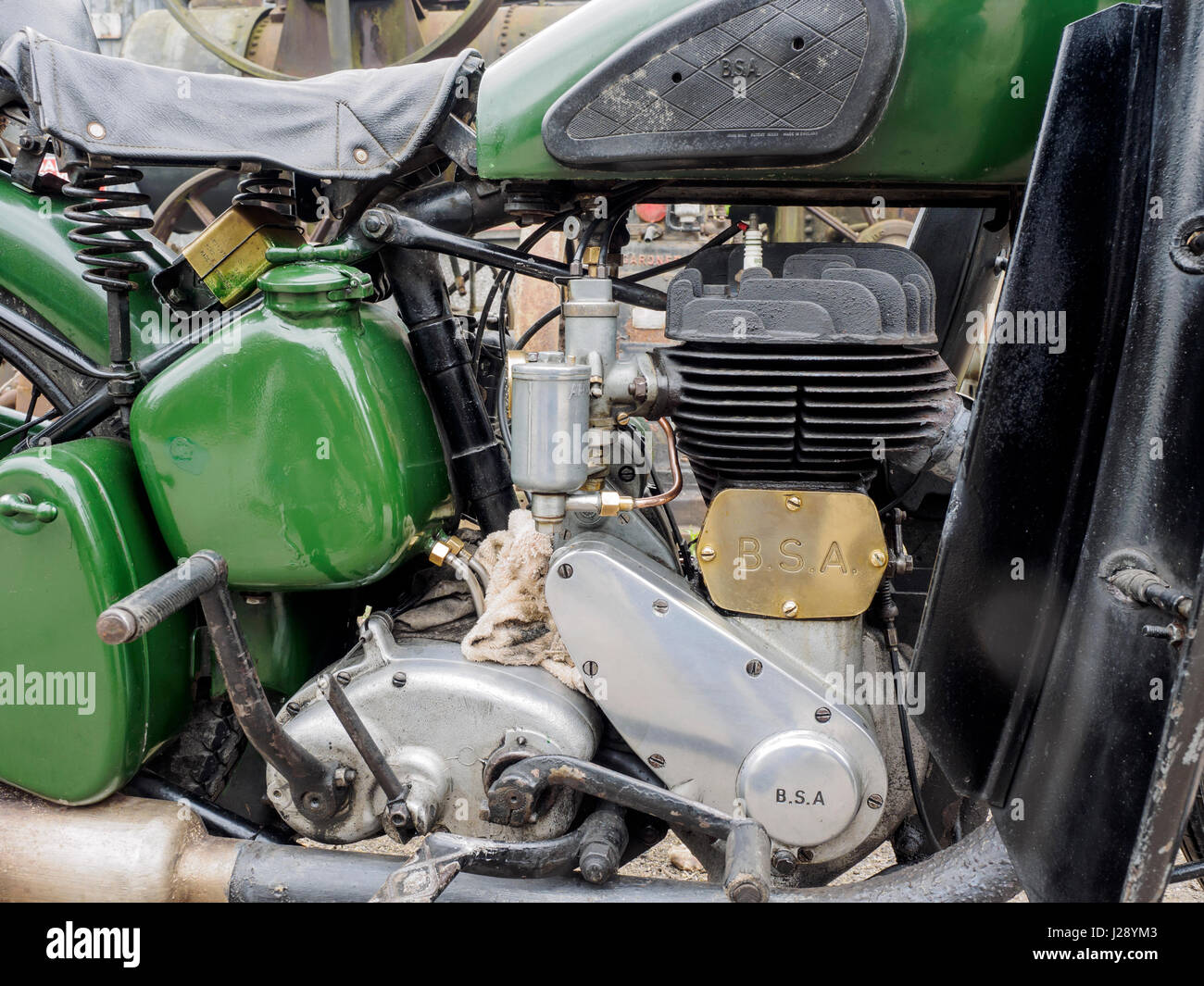 La BSA M20 è un motociclo britannico realizzato da Birmingham Small Arms Company (BSA) presso lo stabilimento di Small Heath, Birmingham, dal 1937 al 1955. Foto Stock