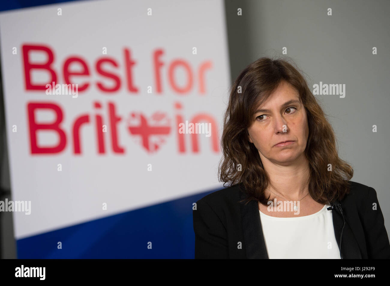 Eloise Todd al lancio dei migliori per la Gran Bretagna campagna che mira a convincere la gente a votare tatticamente nell'elezione generale, presso l'Institute of Contemporary Arts di Londra centrale. Foto Stock