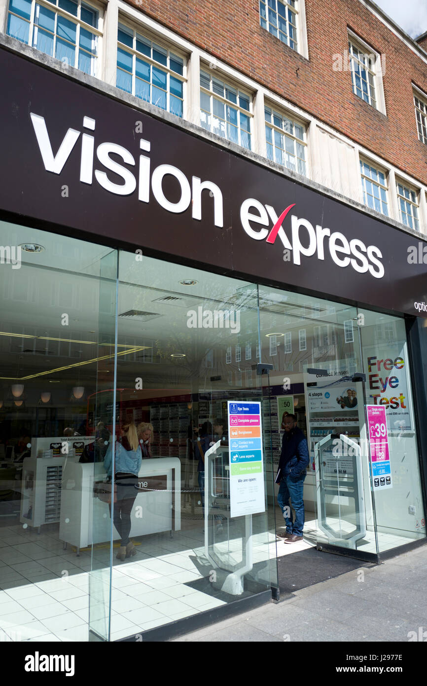 "Vision Express' store, REGNO UNITO Foto Stock