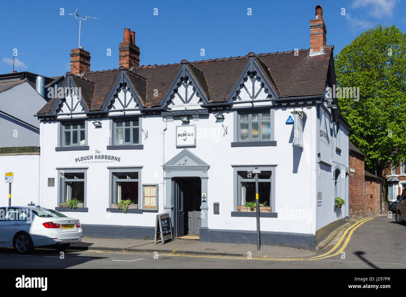 L'Aratro premiata casa pubblica in Harborne, Birmingham Foto Stock