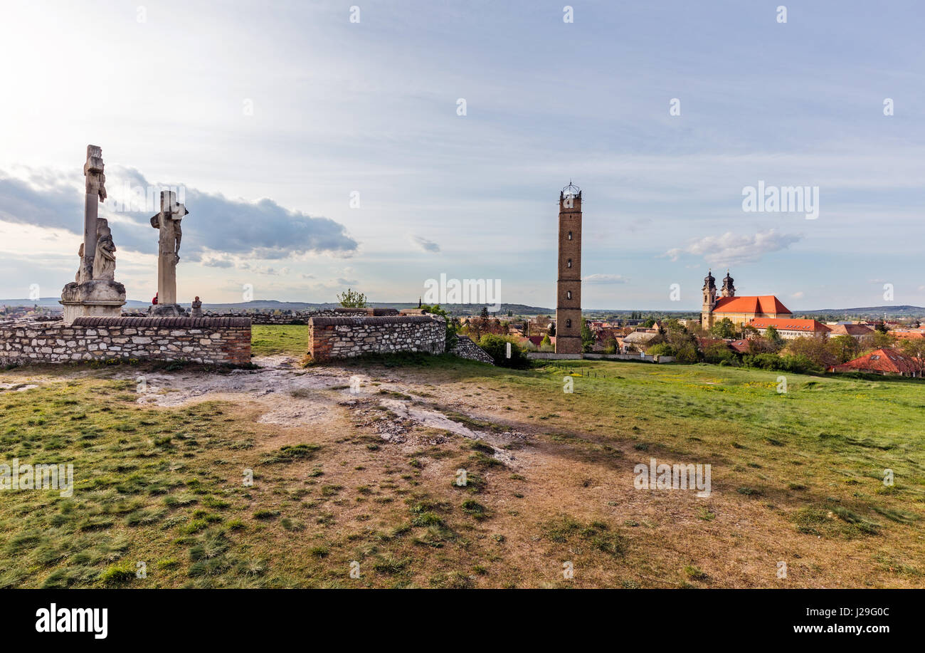 Calvario hill a Tata, Ungheria Foto Stock