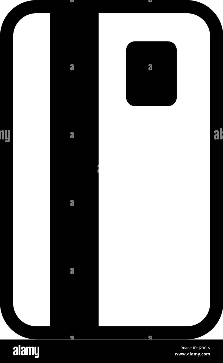L'icona Carta di credito. Illustrazione semplice della carta di credito icona vettore per il web. Isolato su sfondo bianco. Illustrazione Vettoriale