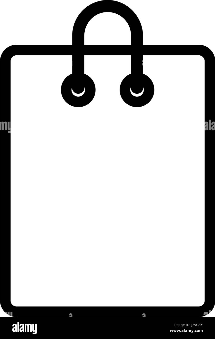 Shopping bag icona isolato su bianco. Vector.isolati su sfondo bianco. Illustrazione Vettoriale