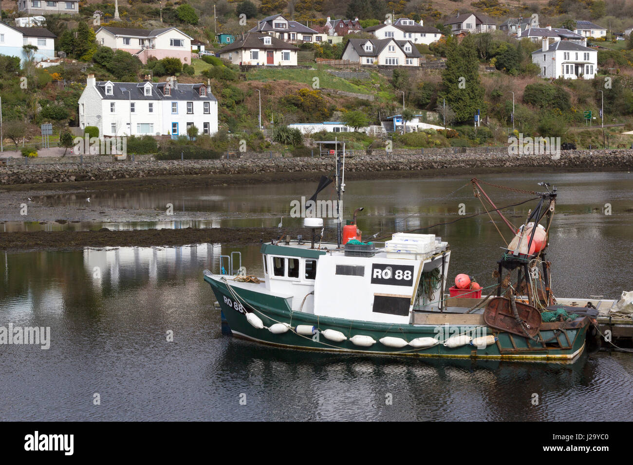 Tarbert Villaggio di Pescatori, Loch Fyne, Scotland, Regno Unito Foto Stock