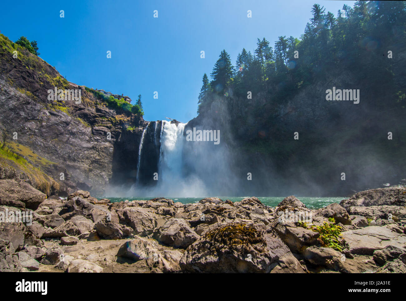 Snoqualmie Falls, Washington Foto Stock