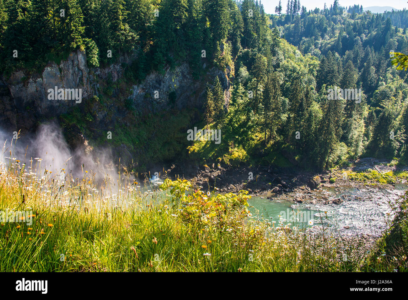Snoqualmie Falls, Washington Foto Stock
