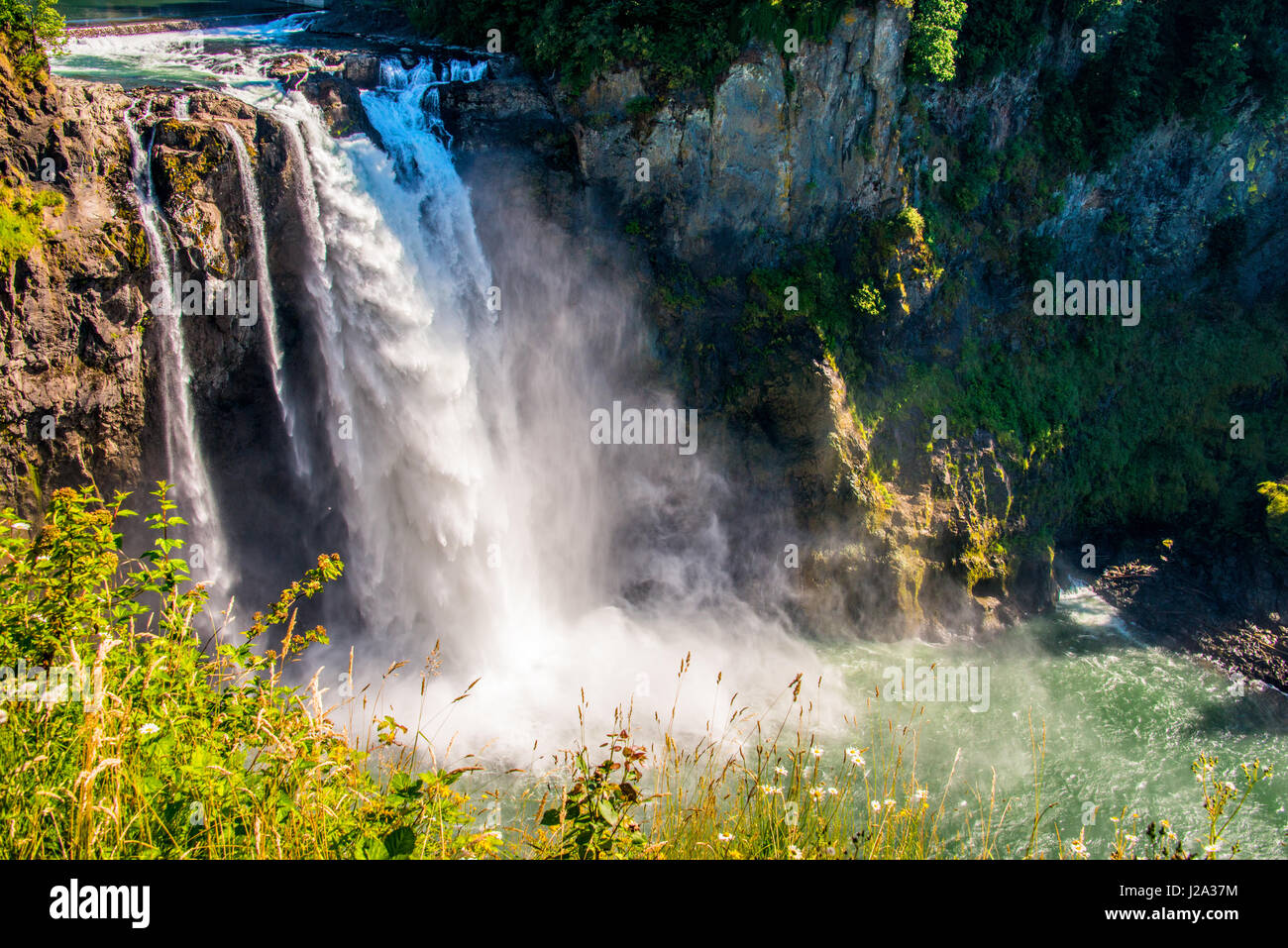 Snoqualmie Falls, Washington Foto Stock