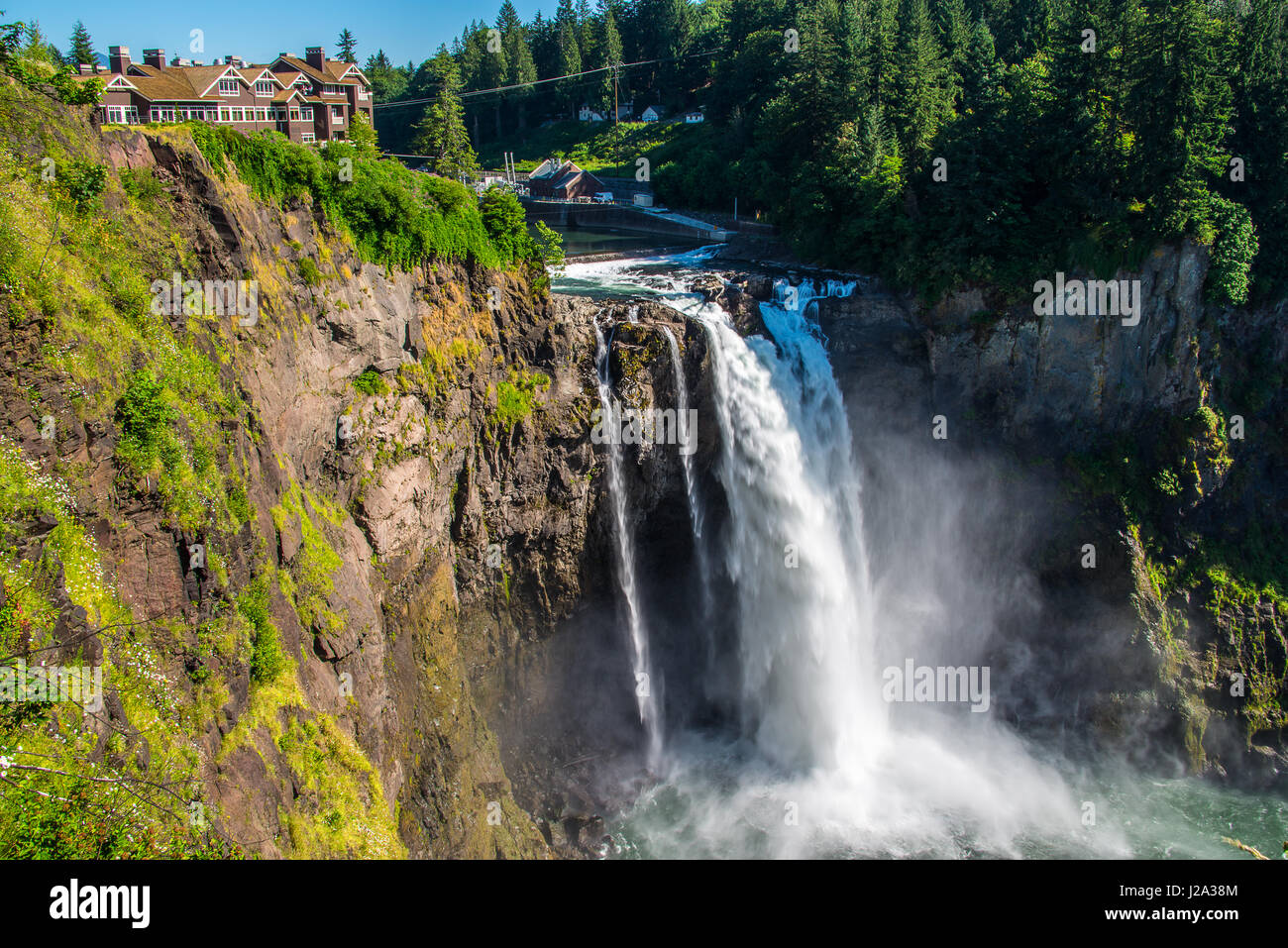 Snoqualmie Falls, Washington Foto Stock