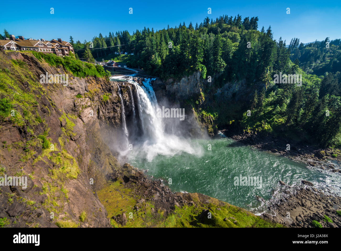 Snoqualmie Falls, Washington Foto Stock
