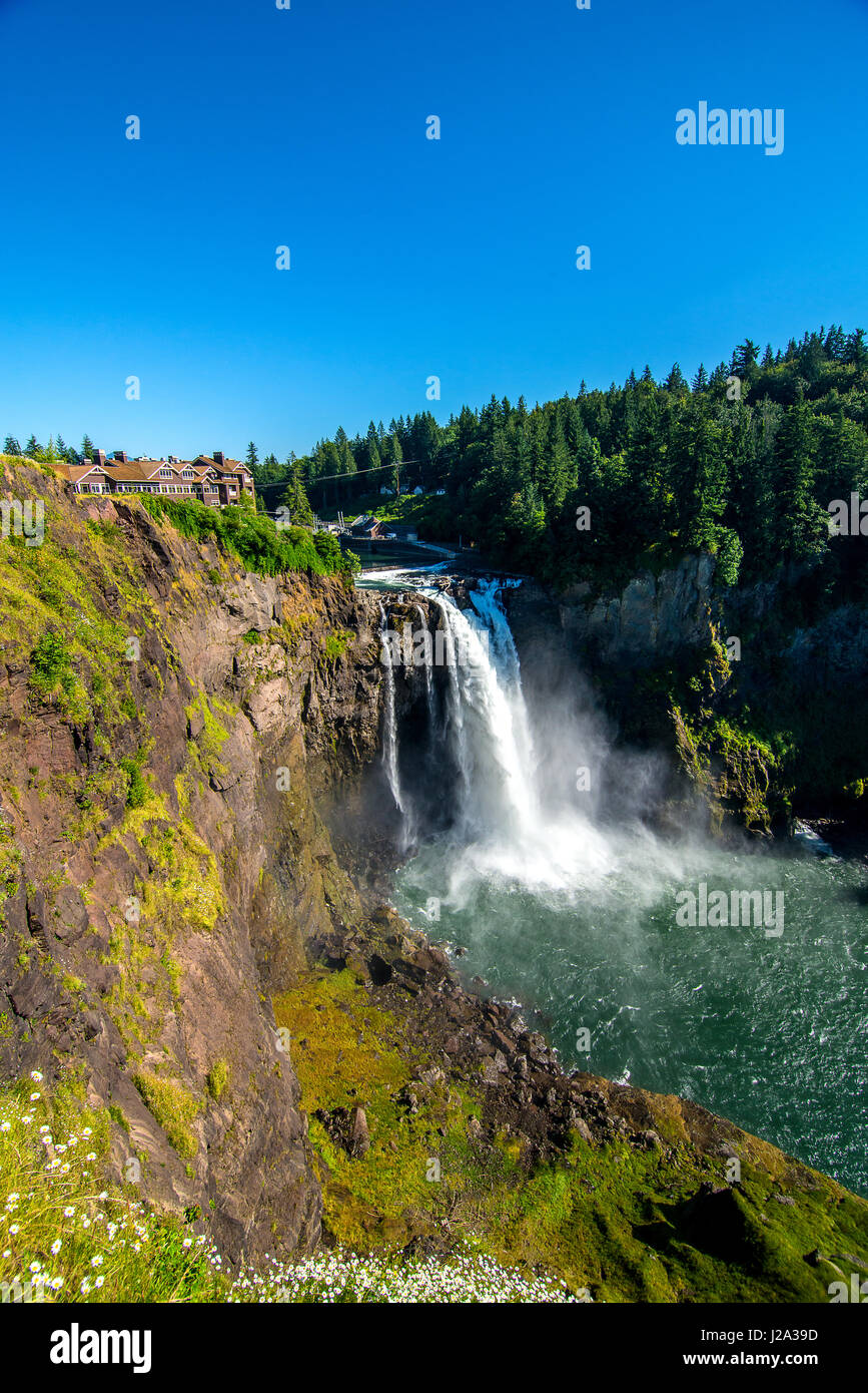 Snoqualmie Falls, Washington Foto Stock