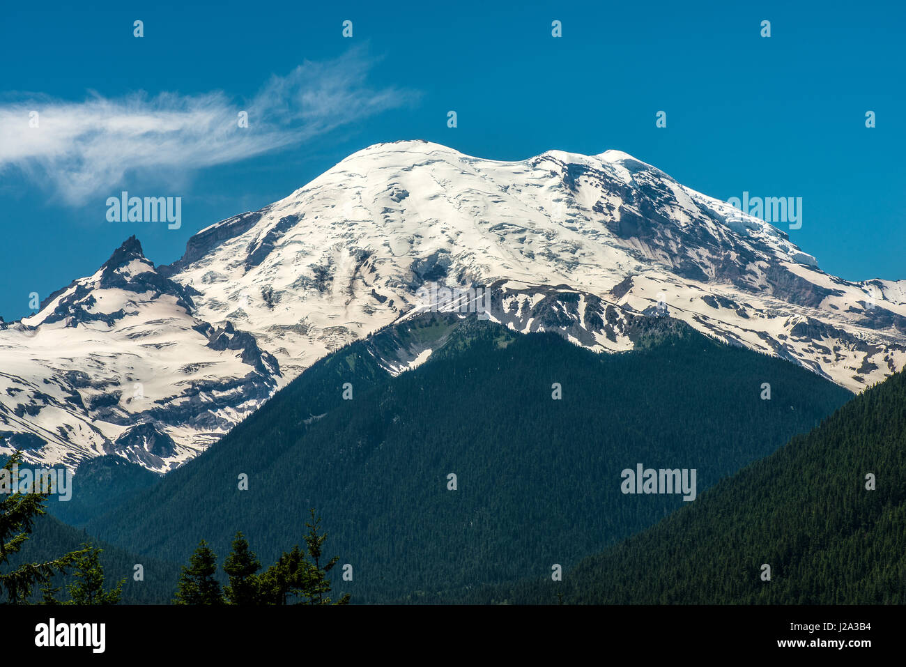 Mt. Rainier nello Stato di Washington Foto Stock