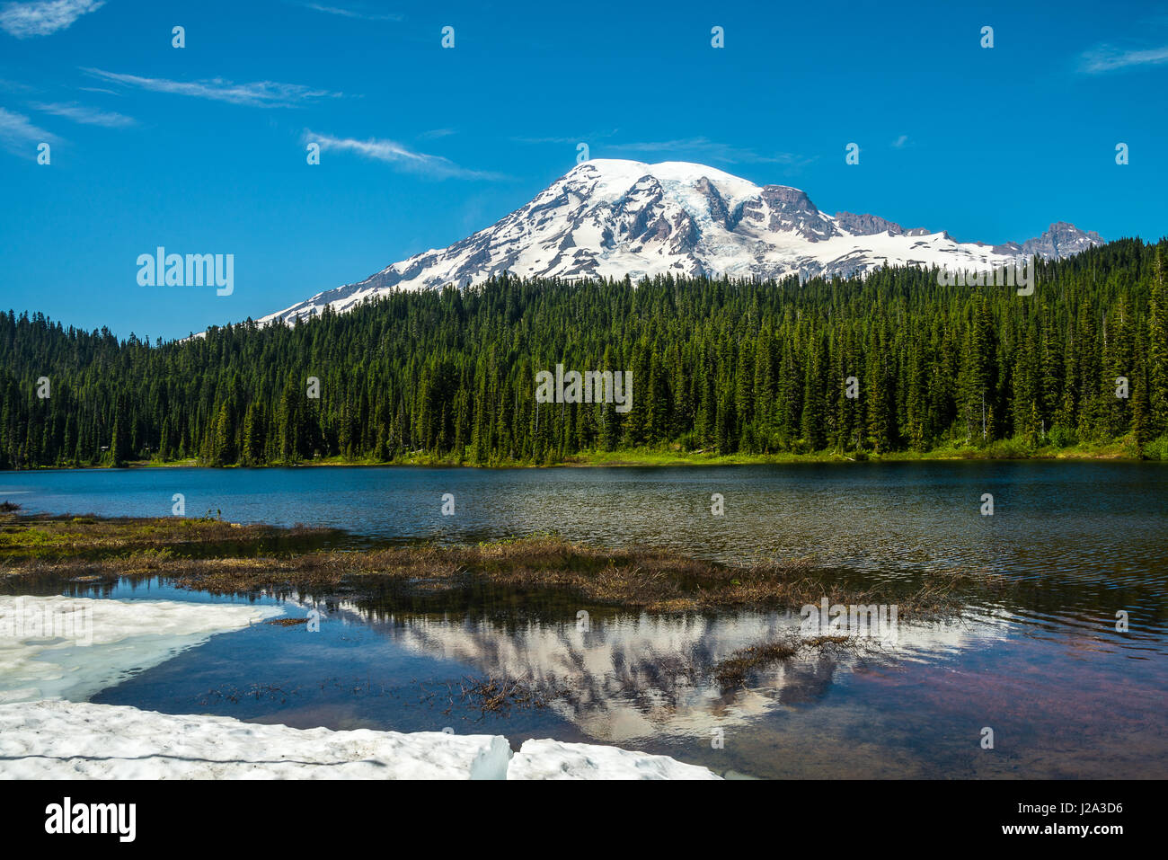 Mt. Rainier nello Stato di Washington Foto Stock