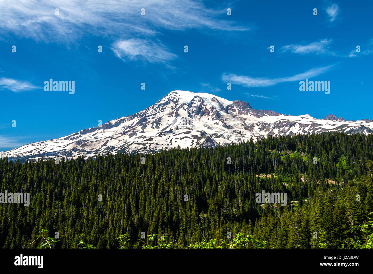 Mt. Rainier nello Stato di Washington Foto Stock