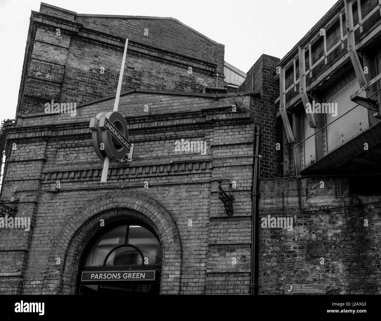 Parsons Green Station Foto Stock