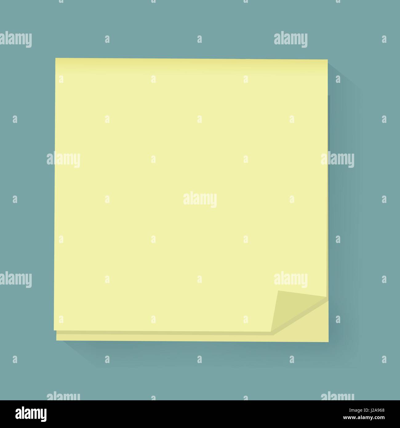 Post memo icona notepaper illustrazione vettoriale Illustrazione Vettoriale