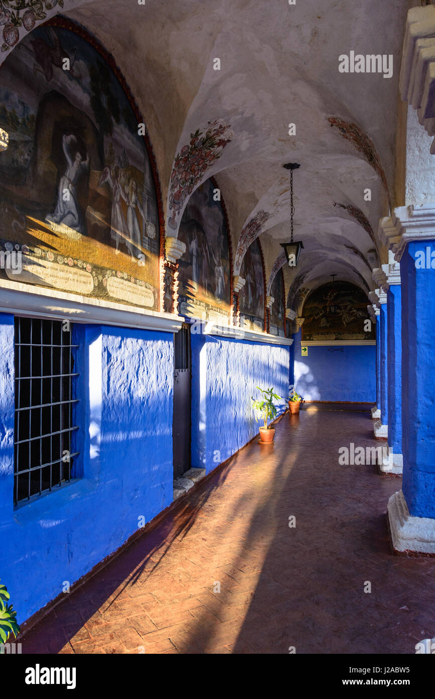 Il Perù, Arequipa, il Monastero di Santa Catalina, un monastero dal periodo coloniale Foto Stock