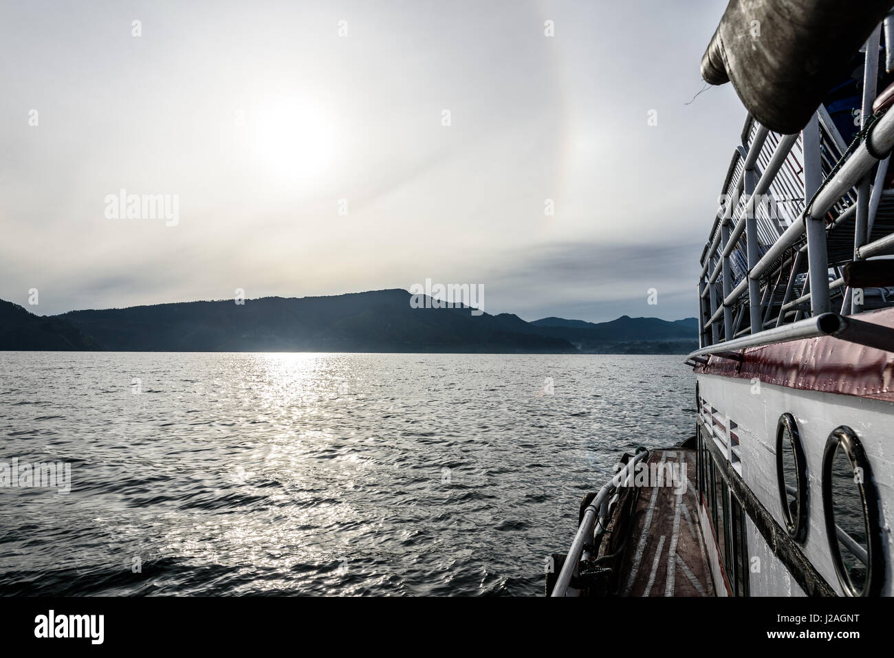 Indonesia, Sumatera Utara, Kabudata Samosir, alogeno sul Tobasee Foto Stock